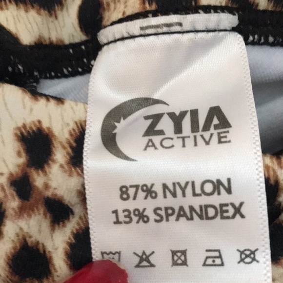 ZYIA Leopard Brilliant Scrunchy What Hi-RIse 7/8 24" Leggings 8-10 - Picture 12 of 12